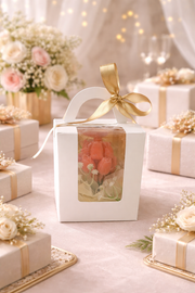 Souvenir 12 pzas velas en ramo de tulipán rosa - Vista 2