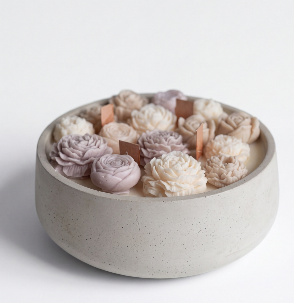 Mak Fleur: Velas Decorativas de Diseño Floral Elegante