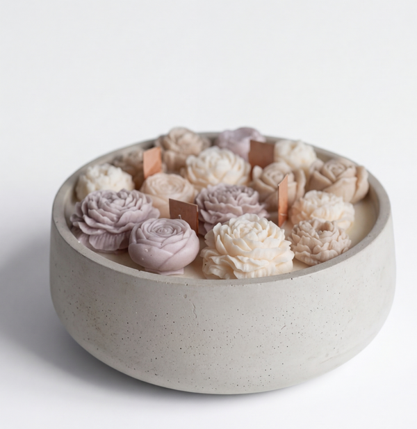 Mak Fleur: Velas Decorativas de Diseño Floral Elegante