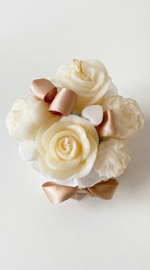 Colección Florilegio: Souvenir set de 5 pzas. Floral en Velas Decorativas