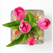 Colección Éclat | Tulipán Fucsia en Arreglo Floral Artificial - Vista 4