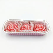 Velas en forma de rosas 3 pzas aroma rosas frescas. - Vista 1