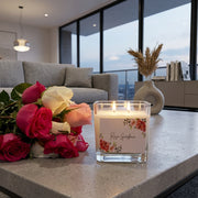 Vela aromática Rosa gardenia floral 400 gramos - Vista 4