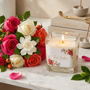 Vela aromática Rosa gardenia floral 400 gramos - Vista 7