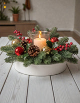 Centro de mesa navideño  mod. Refugio navideño