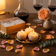 Velas aromáticas rosas frescas - Vista 3
