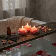 Velas en forma de rosas 3 pzas aroma rosas frescas. - Vista 5