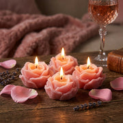 Velas en forma de rosas 3 pzas aroma rosas frescas. - Vista 6