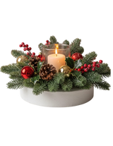 Centro de mesa navideño  mod. Refugio navideño