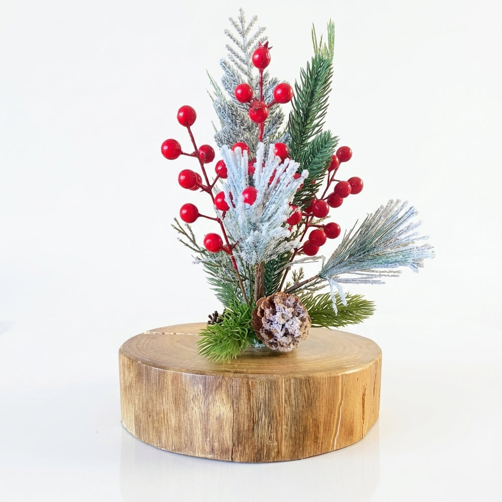 Centro de mesa navideño Modelo Bosque nevado