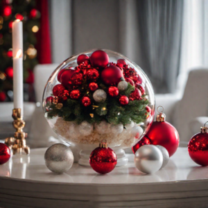 Centro de Mesa Navideño 'Sueños': Elegancia y Festividad para tu Hogar