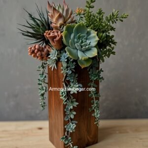 Arreglo floral Mod. Verdor Suculento: Frescura y elegancia para tu hogar