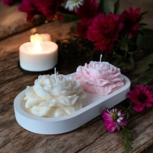 Exquisito Dúo de Peonías Amore: Belleza Floral para Decoración y Regalo