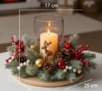 Arreglo Floral Navideño Rodolfo: Centro de Mesa Festivo para Decorar en Navidad - Image 2