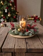 Arreglo Floral Navideño Rodolfo: Centro de Mesa Festivo para Decorar en Navidad - Image 3